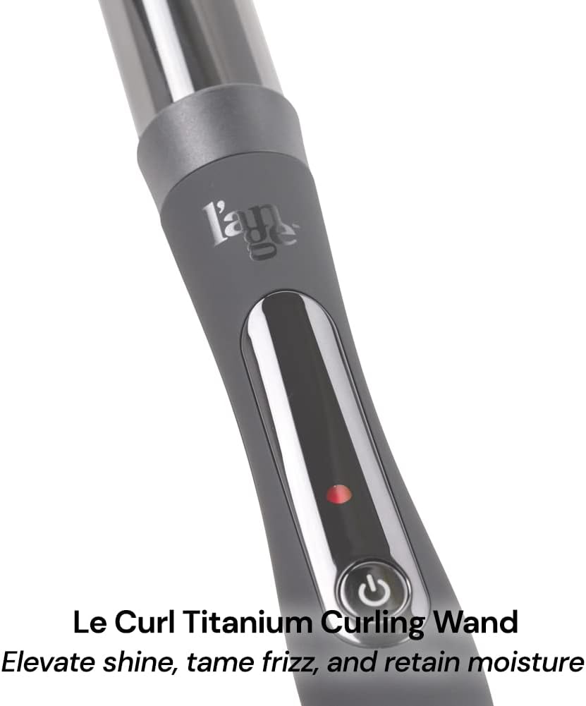 L'ANGE Hair Le Curl 32 MM Titanium Curling Wand | Professional 1.25 Inch Curling Iron for All Hair Types | Clip Free Hair Curler | Best Curling Wand for Tighter Curls & Beach Waves