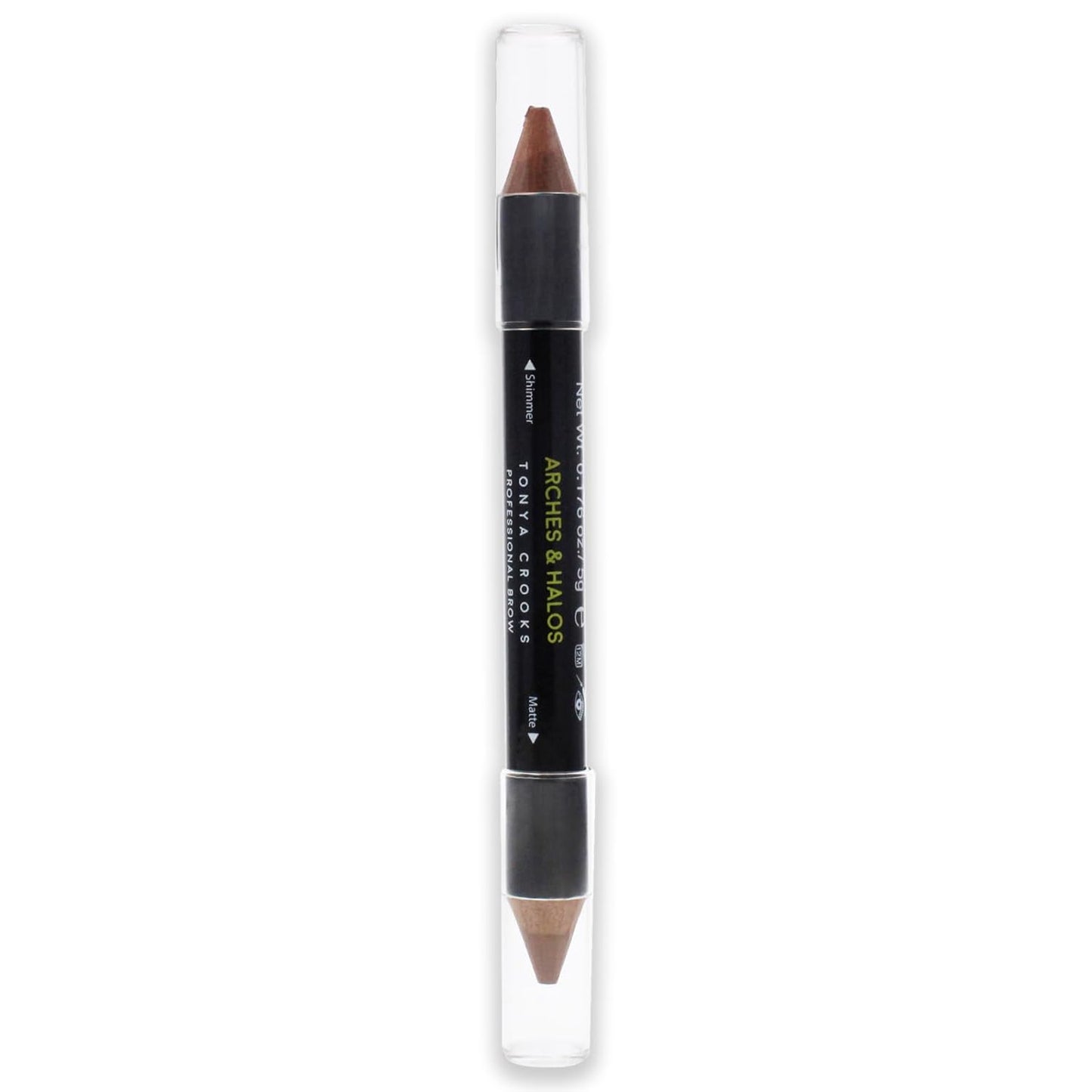 Arches & Halos Brow Highlighting and Concealer Crayon - Coco - Shaping and Shimmer Eyebrow Stick and Highlighter Duo - Soft, Ultra Creamy Formula - Define, and Sculpt for Sharp Brows - 0.176 oz