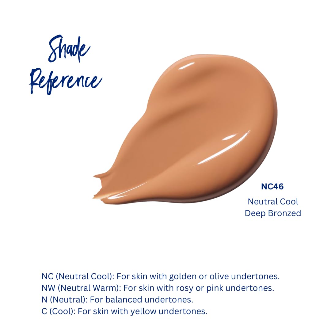 Best Bronze Bombshell Body Makeup - Tattoo Cover Up Makeup & Body Foundation Waterproof - Tattoo Concealer Waterproof for Scars, Varicose Veins Cover Up & Leg Foundation (NC46 Deep Bronzed)