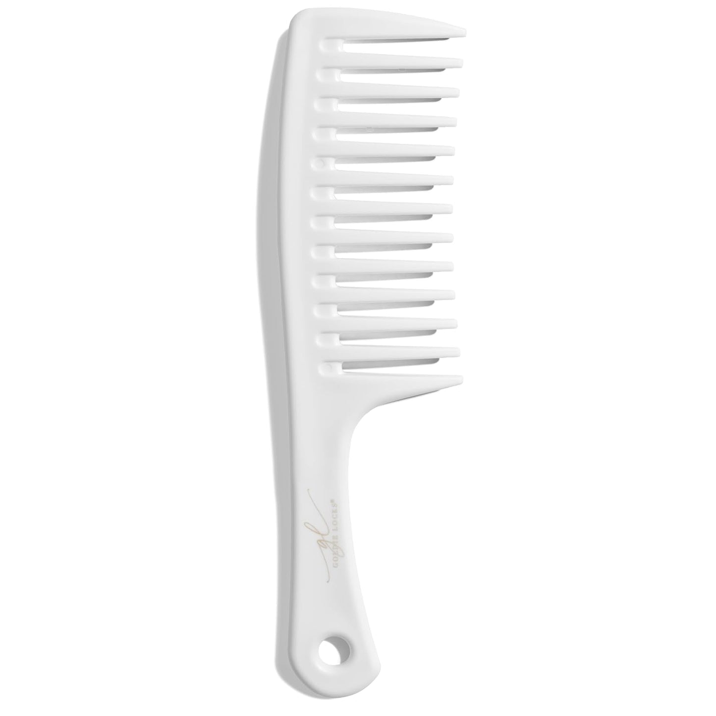 Goldie Locks Signature Wide Tooth Comb – Extension & Curl Friendly Detangling Comb for Wet or Dry Hair – Gentle on Delicate Strands, Curls & Hair Extensions