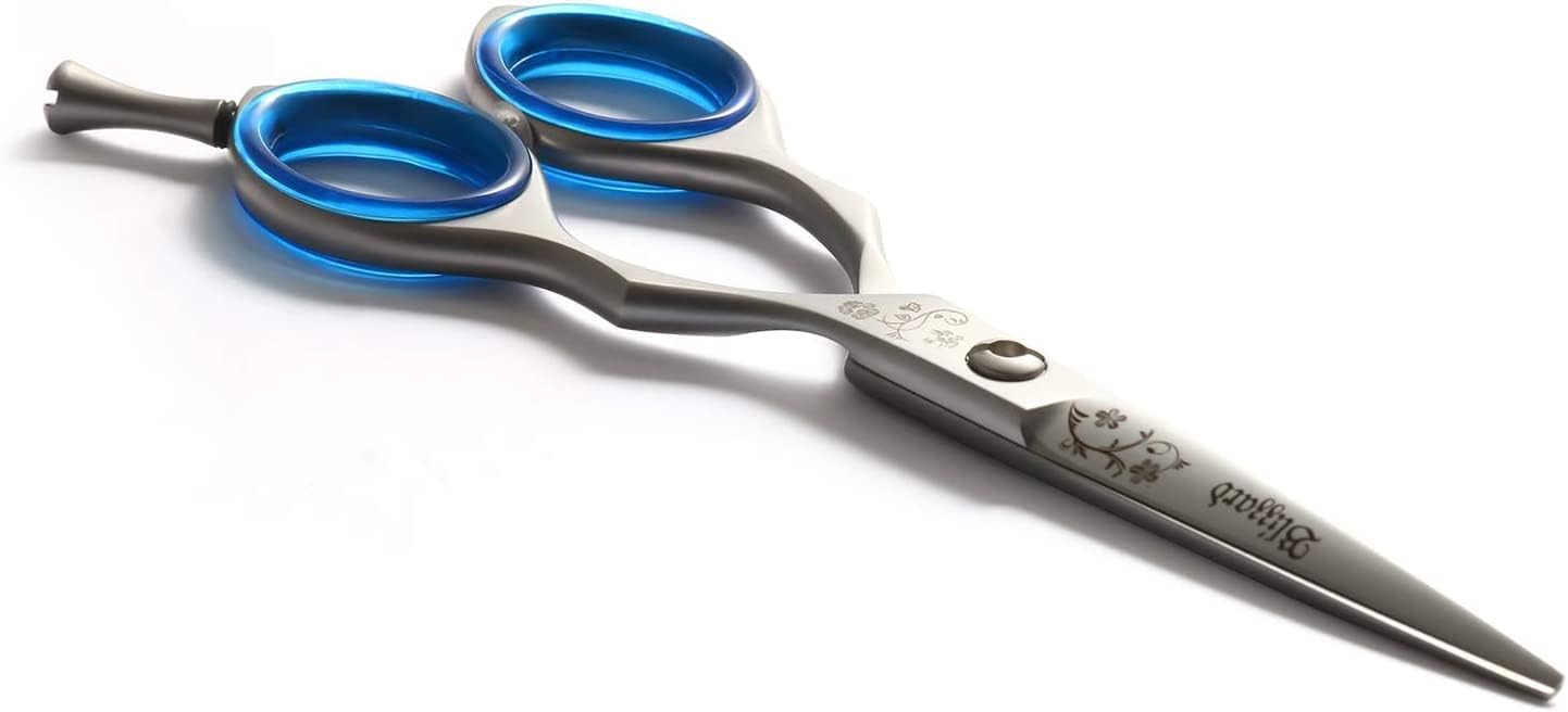 Blizzard Professional Hair Cutting Scissors – 5.5 inch VG10 Cobalt Haircut Shears with Razor Sharp Blades - Matt Finish Barber Hairdressing Travel Case for Salons & Home Use