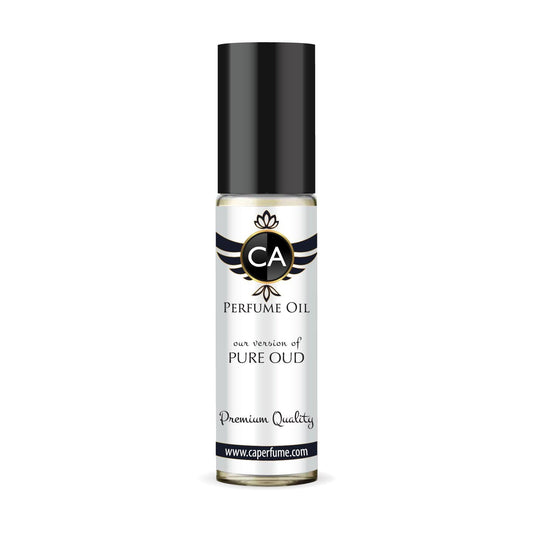 CA Perfume Impression of Pure Oud Unisex Fragrance Oil Amber Woody Scent Long Lasting Perfumes for Women & Men Travel Size TSA Ready Mini Parfum Body Oil Roll-on 0.33 Fl Oz 10ml