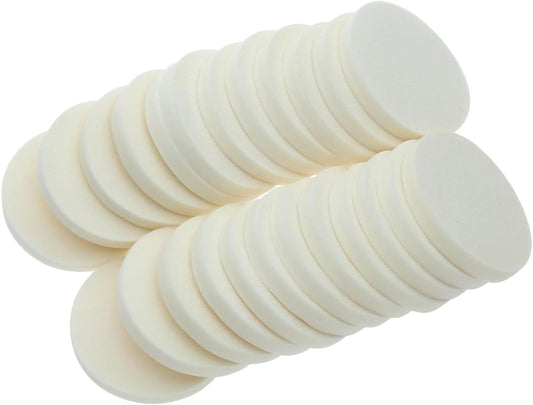 Anleolife 24pcs Compact Foundation Power Puffs Facial Beauty Sponges For Makeup Application Blending Sponge Puff (24pcs/bag)