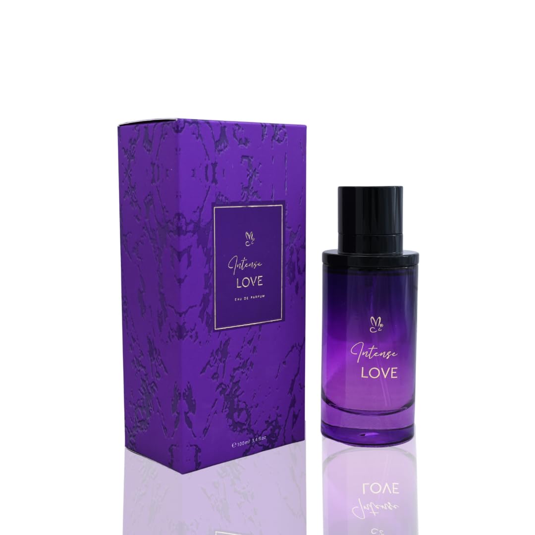 Intense Love Eau de Parfum, Unisex Fragrance, 100ml, Long Lasting, Purple