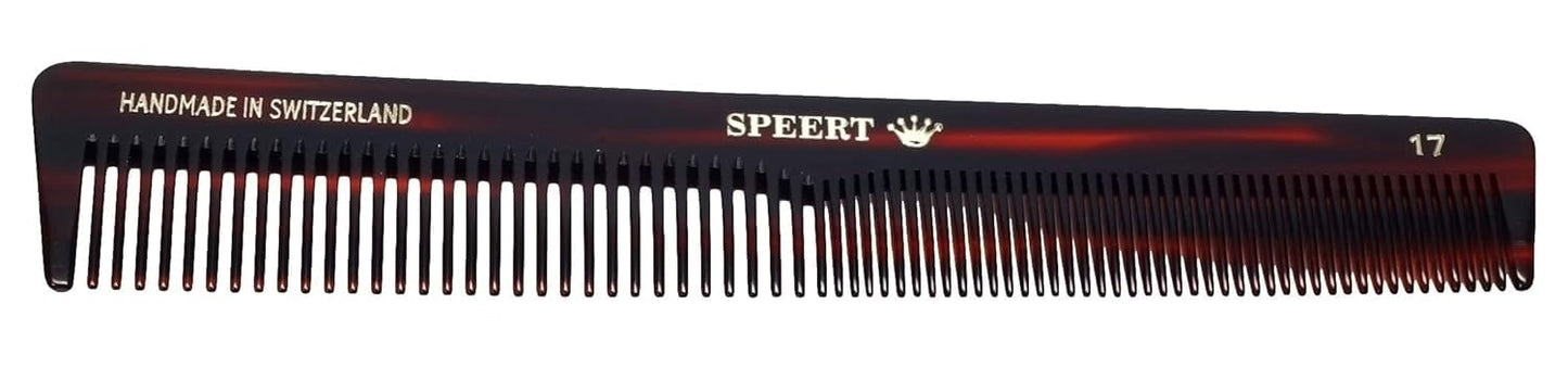 #17 Handmade Wide Narrow Tooth Mustache Beard Comb Small Tortoise Havana Acetate Thick Coarse Curly Fine Short Pocket Sized Facial Hair Grooming Tangle Free Beard Straightener Growth Care Comb