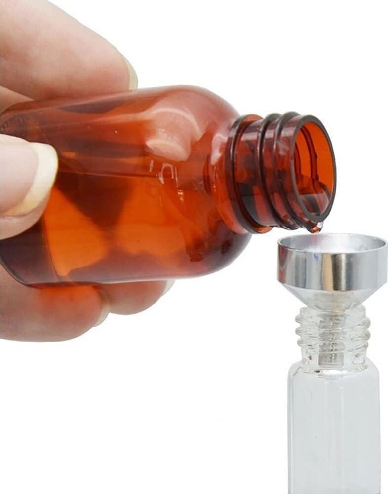 10 Pcs Metal Mini Funnel, Tiny Funnel for Filling Bottles, Small Funnel to Transfer Cosmetics, Essential Oils, Perfume, Liquids