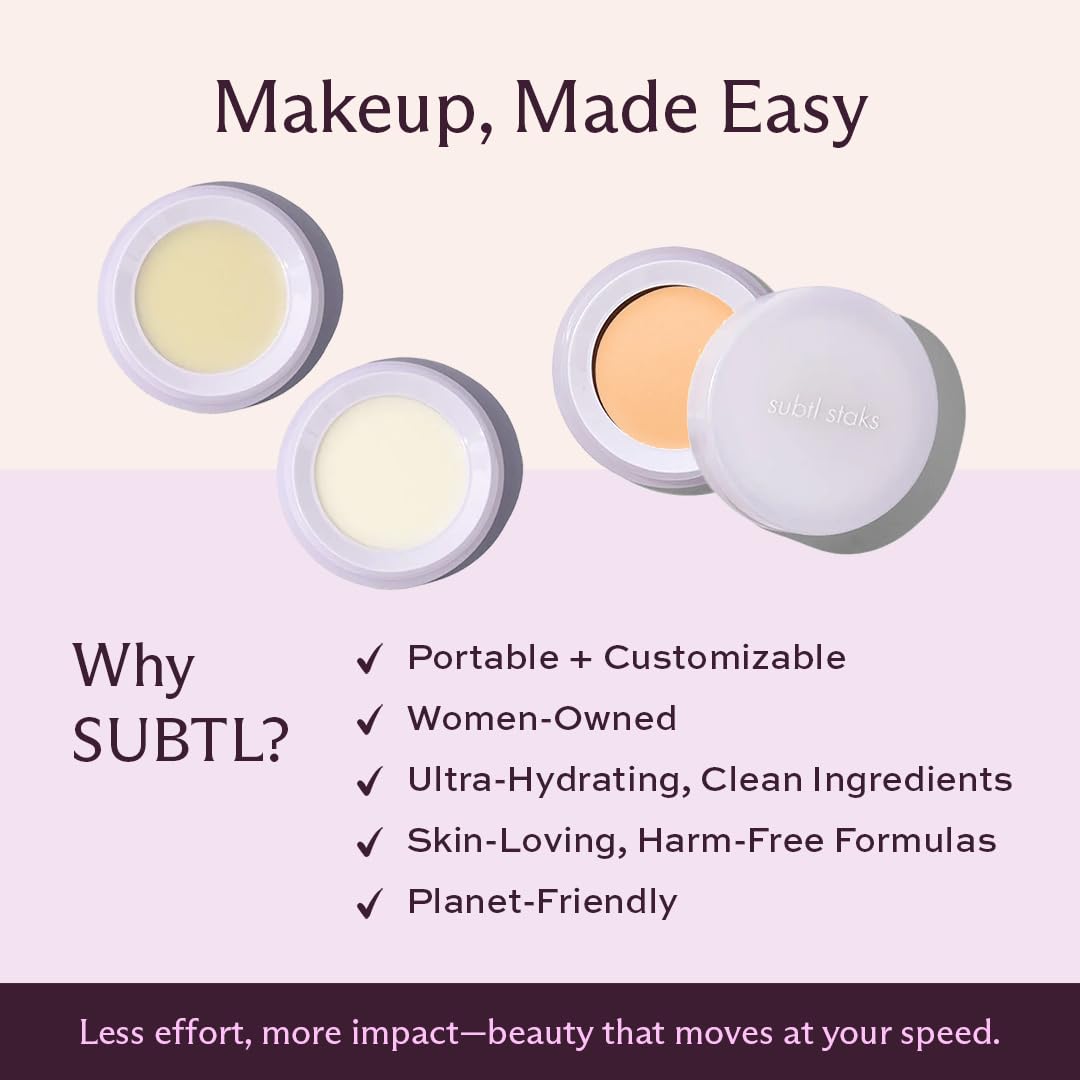 Subtl Staks Summer Lip Balm Trio – Hydrating, Stackable Travel Lip Balms with Mango Sorbet, Zestination Coco & Original Flavors