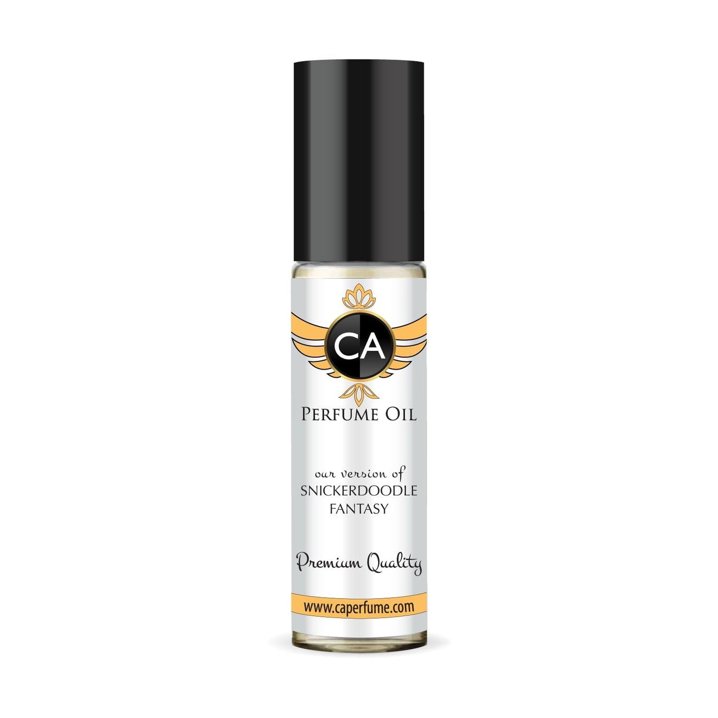 CA Perfume Impression of Snickerdoodle Fantasy Unisex Fragrance Oil Gourmand Scent Long Lasting Perfumes for Women & Men Travel Size TSA Ready Mini Parfum Body Oil Roll-on 0.33 Fl Oz 10ml