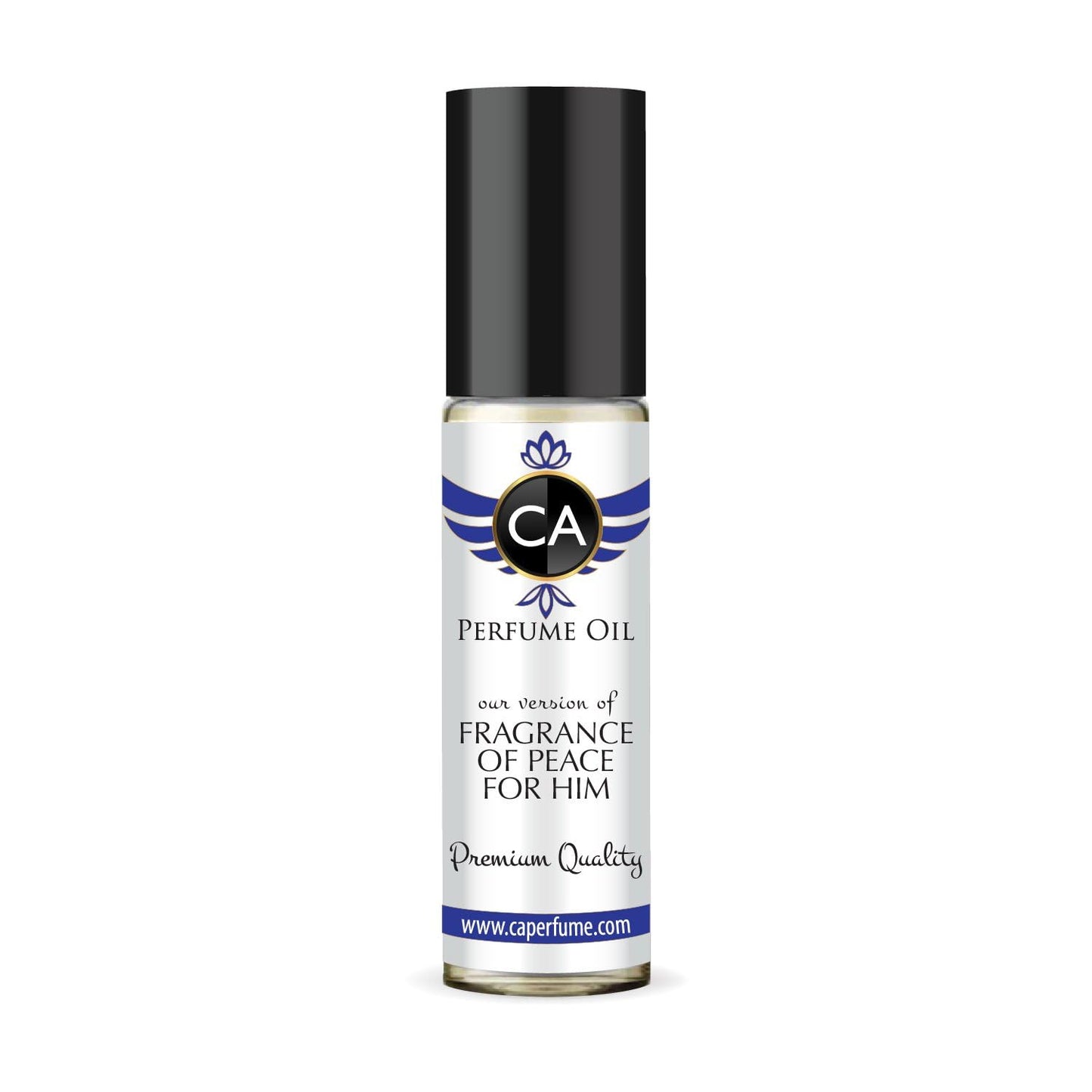 CA Perfume Impression of Fragrance of Peace For Him for Men Fragrance Oil Woody Aromatic Scent Long Lasting Cologne for Men Travel Size TSA Ready Mini Parfum Body Oil Roll-on 0.33 Fl Oz 10ml