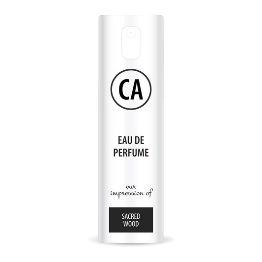 CA Perfume Impression of Sacred Wood Unisex Eau De Parfum Amber Woody Scent Long Lasting Unisex Fragrance Travel Size TSA Ready for Day and Night Wear 0.33 Fl Oz 10ml