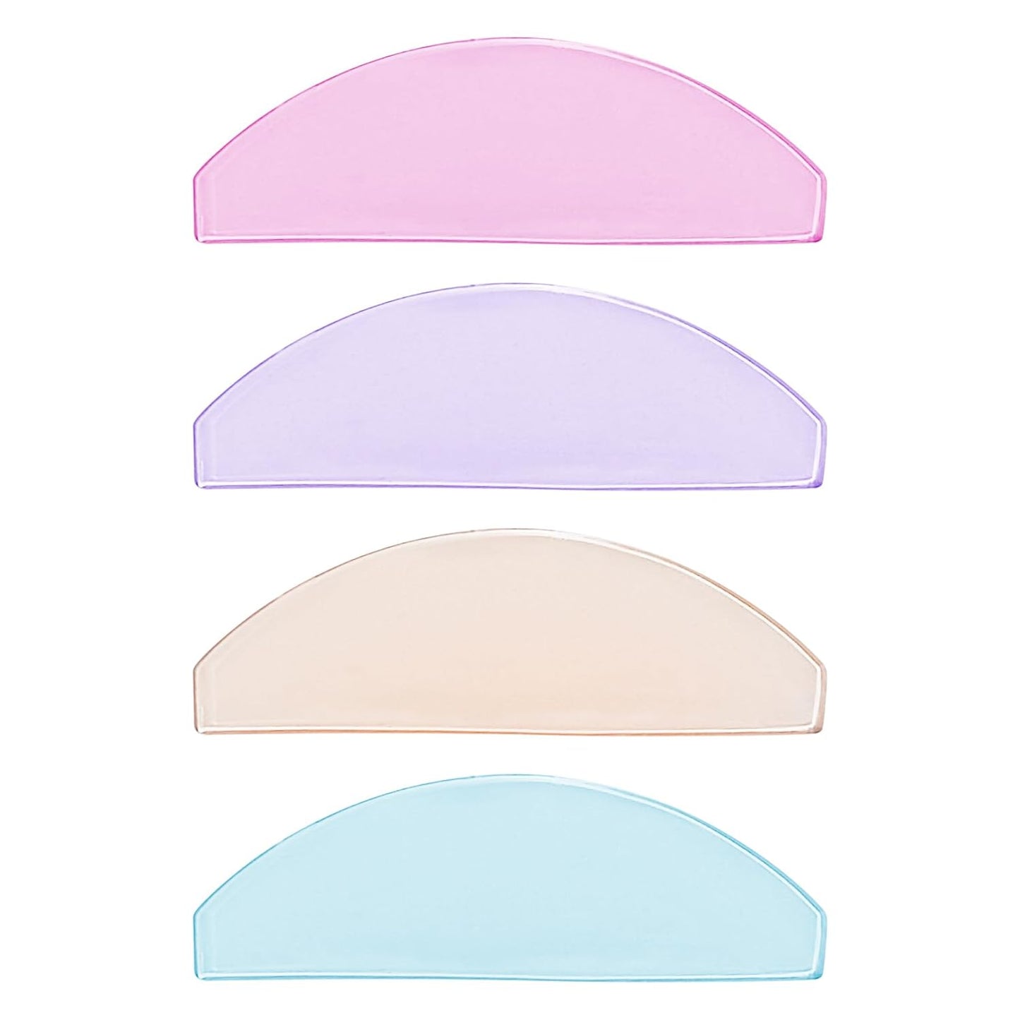 Lash Lift Shields Flat, Lomansa Korean Lash Lift Pads Super Sticky Glueless For NO.1 Perm Soften Lash Lift Rods (Colorful)