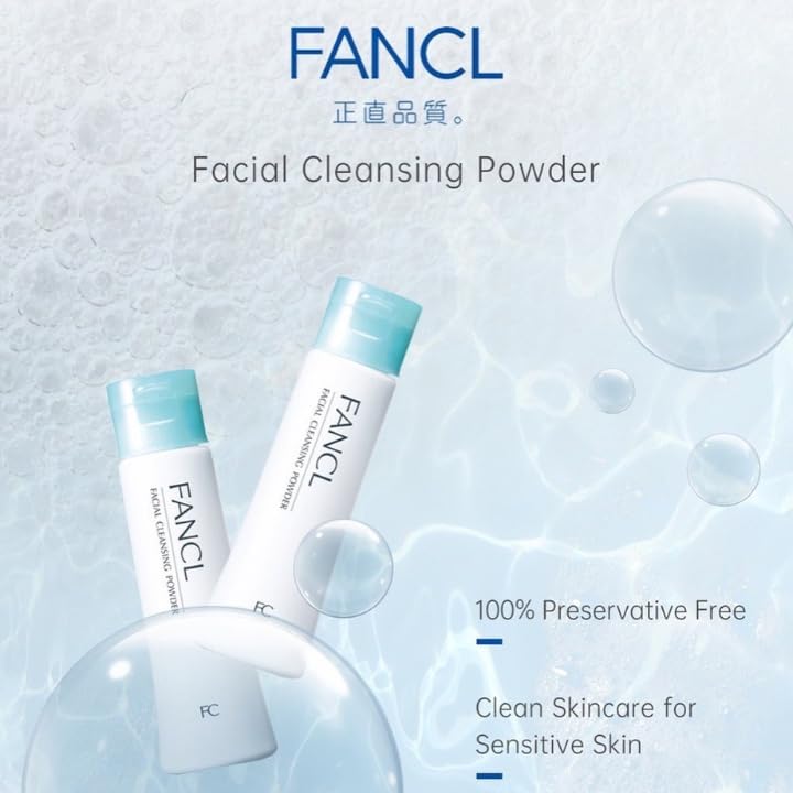 FANCL Double Cleanser set for Face Mild Cleansing Oil & Facial Cleansing Powder, Japanese Makeup Remover set