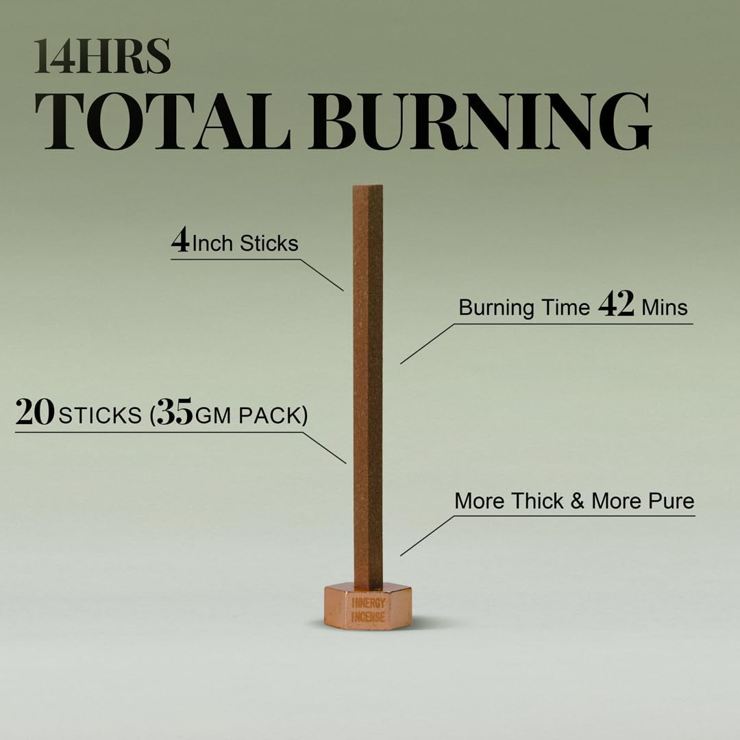 Refresh & Relax - Innergy Coconut Incense Sticks, Natural Tropical Summer Vacation Incense