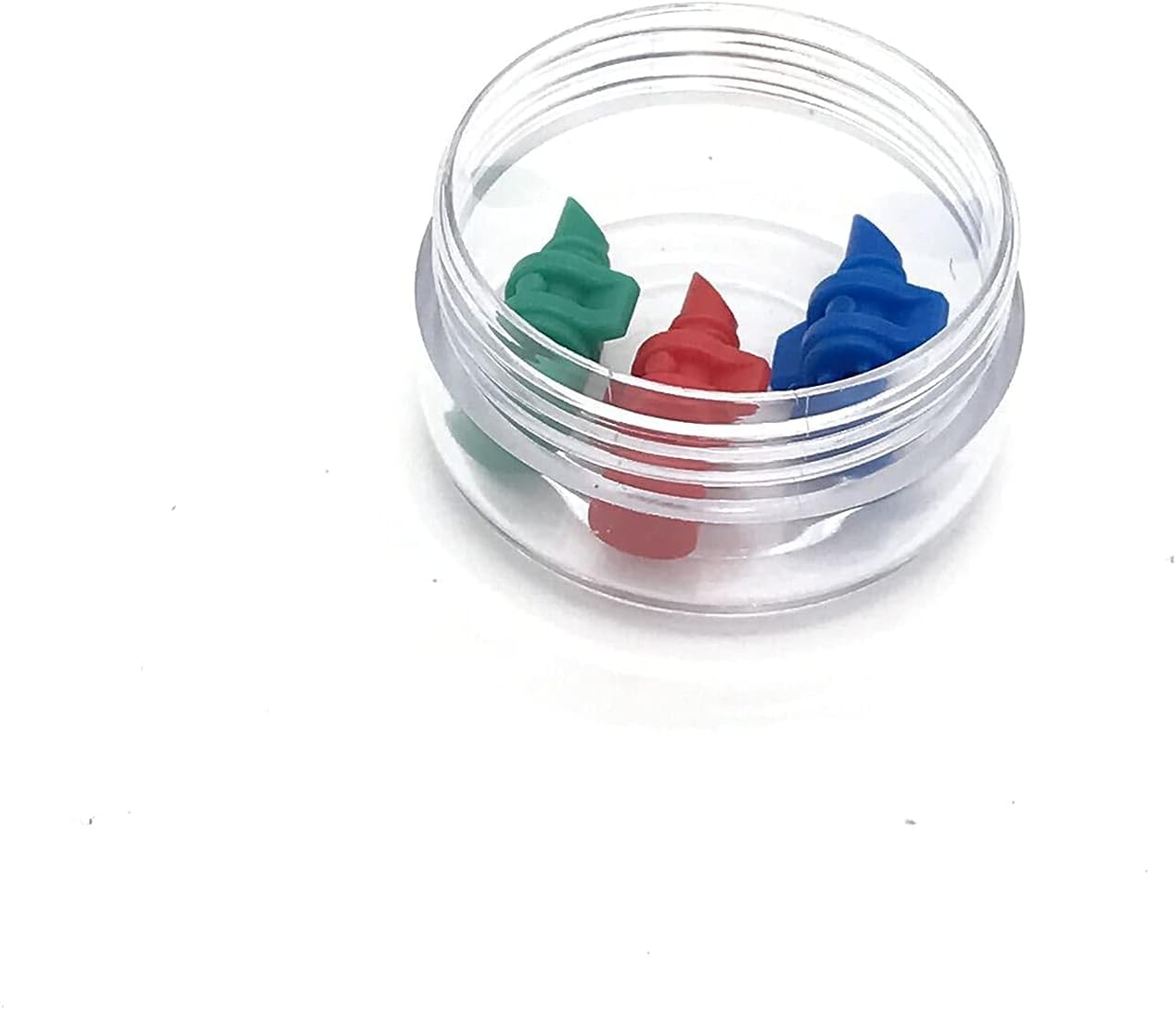 30 Pcs Sample Containers, 10 Gram Mini Sample Jars for Cosmetic, Eye shadow, Multi color Lid