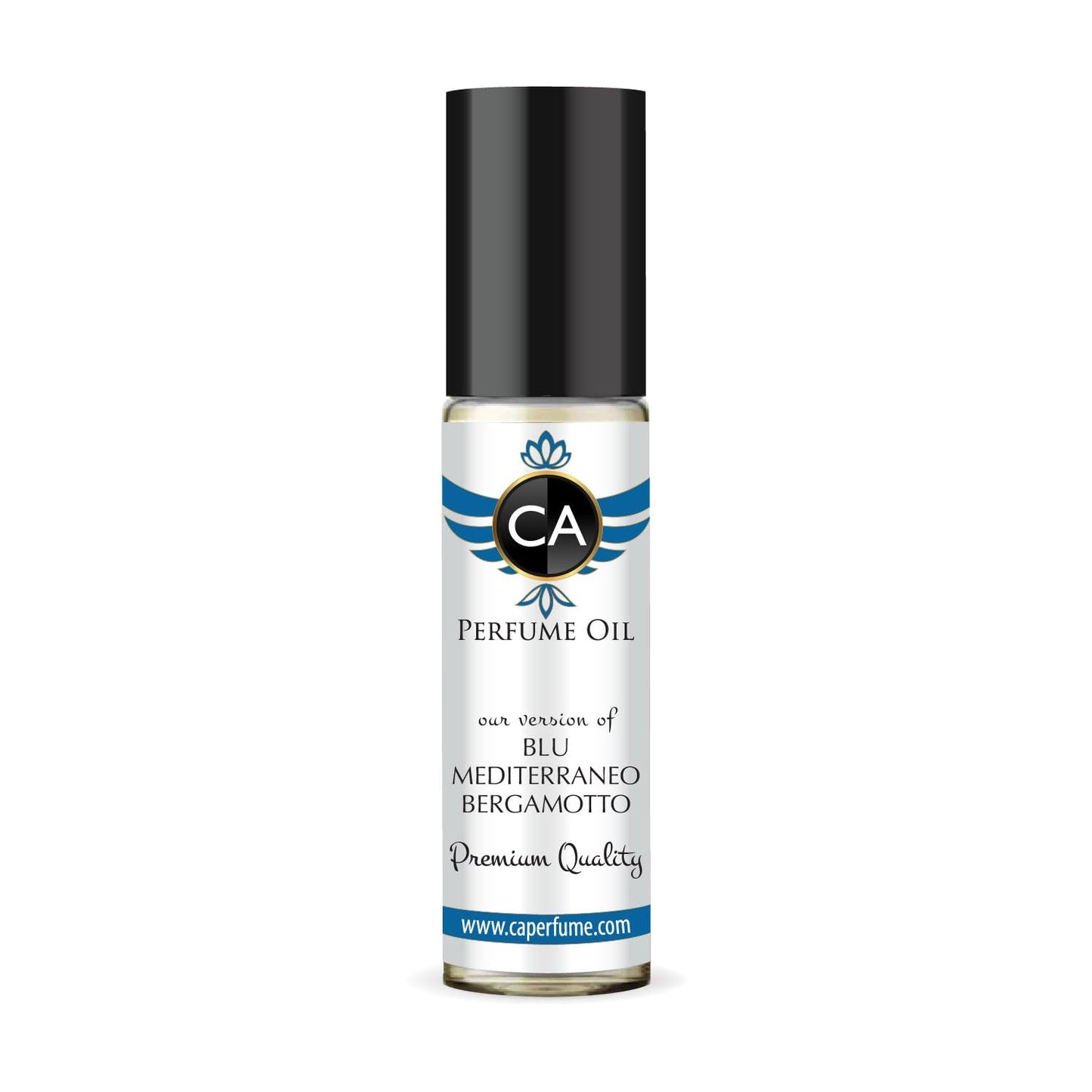 CA Perfume Impression of Blu Mediterraneo Bergamotto Unisex Fragrance Oil Woody Aromatic Scent Long Lasting Perfumes for Women & Men Travel Size TSA Ready Mini Parfum Body Oil Roll-on 0.33 Fl Oz 10ml