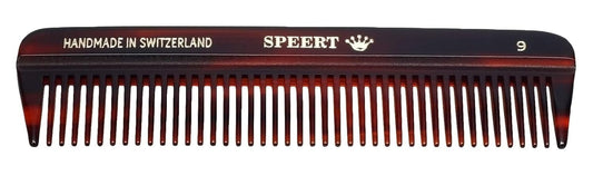 #9 Handmade Wide Tooth Comb Tortoise Havana Acetate Thick Coarse Curly Detangling Parting Grooming Teasing Hair Styling Hairdresser Barber Hairdressing Wet Dry Pocket Travel Women Men Kids