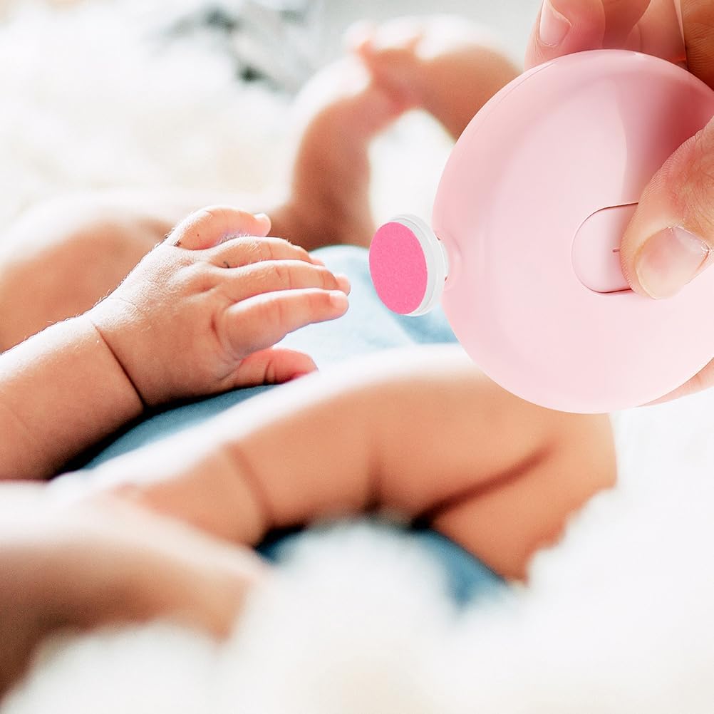 Angoily 24pcs Rechargeable Electric Nail Trimmer Simply Nail Cutting Heads Childern Thumble Trimmer Thumble Accessories