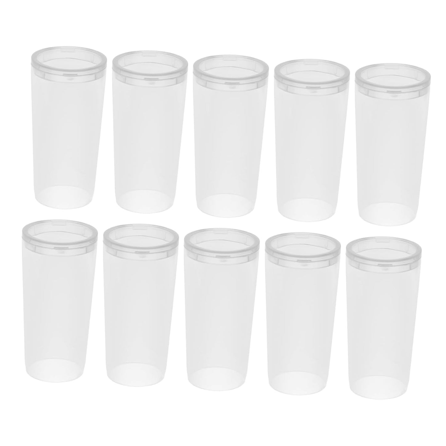 10Pcs Makeup Brush Holder Transparent Makeup Brush Covers Protective Guards for Dust and Pollutants for Travel and Everyday Use Durable and Easy to Clean