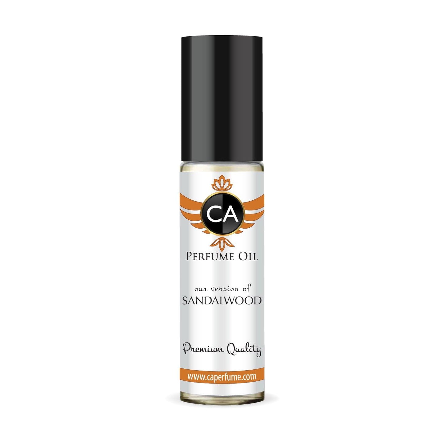 CA Perfume Impression of Sandalwood Unisex Fragrance Oil Woody Aromatic Scent Long Lasting Perfumes for Women & Men Travel Size TSA Ready Mini Parfum Body Oil Roll-on 0.33 Fl Oz 10ml