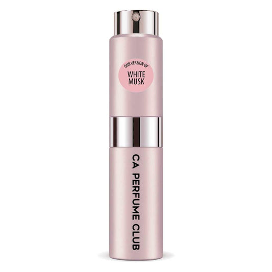 CA Perfume Impression of White Musk for Women Floral Woody Musk Scent Long Lasting Perfumes for Women Eau De Parfum Travel Size Refillable Atomizer Spray 0.27 Fl Oz 8ml