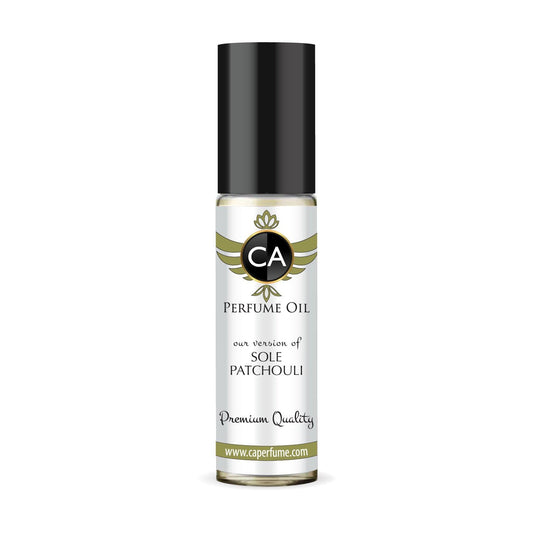 CA Perfume Impression of Sole Patchouli Unisex Fragrance Oil Woody Scent Long Lasting Perfumes for Women & Men Travel Size TSA Ready Mini Parfum Body Oil Roll-on 0.33 Fl Oz 10ml
