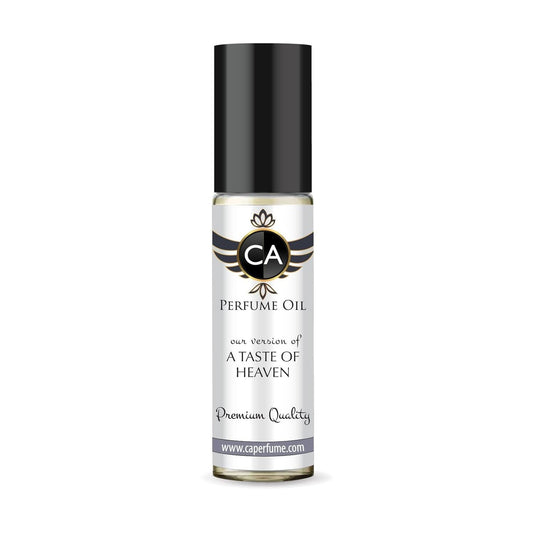 CA Perfume Impression of A Taste Of Heaven Unisex Fragrance Oil Oriental Fougere Scent Long Lasting Perfumes for Women & Men Travel Size TSA Ready Mini Parfum Body Oil Roll-on 0.33 Fl Oz 10ml