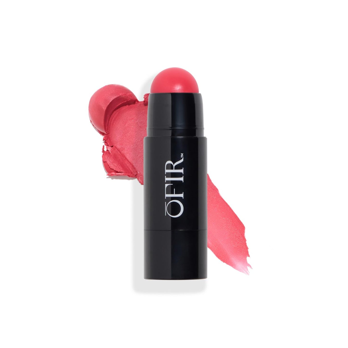 OFIR Cheek Tones Vitamin C Blush Stick | Buildable, Hydrating, Lightweight, Vegan Cream Blush Stick | Non-Transfer, Radiant Finish, Skin-Loving Formula | Watermelon - Reddish Pink | 0.21 oz
