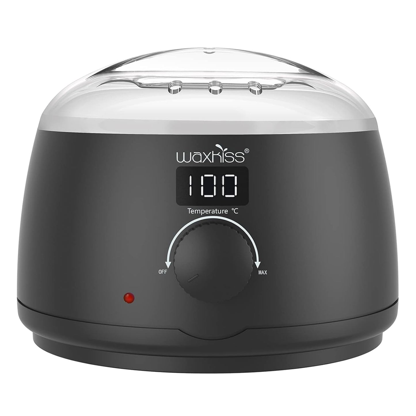 waxkiss Digital Hair Removal Warmer with See-Through Lid and 14oz Pot