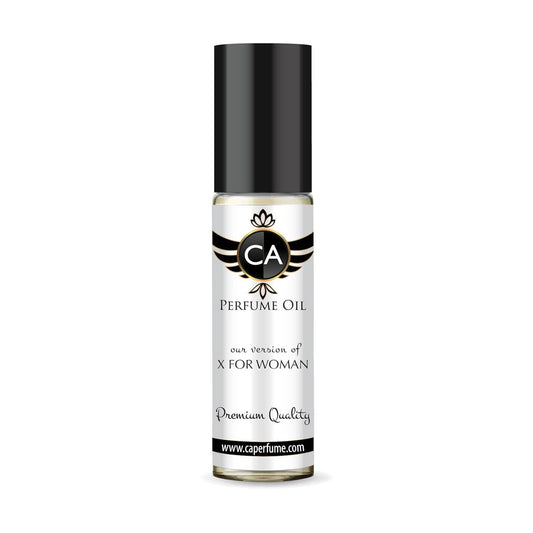 CA Perfume Impression of X For Woman for Women Fragrance Oil Chypre Fruity Scent Long Lasting Perfumes for Women Travel Size TSA Ready Mini Parfum Body Oil Roll-on 0.33 Fl Oz 10ml