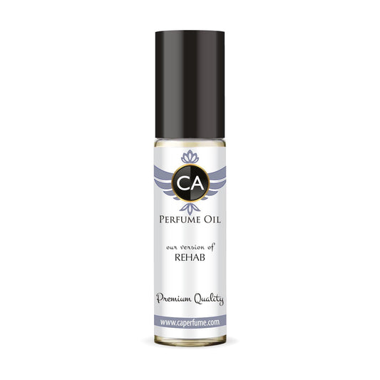 CA Perfume Impression of Rehab Unisex Fragrance Oil Woody Aquatic Scent Long Lasting Perfumes for Women & Men Travel Size TSA Ready Mini Parfum Body Oil Roll-on 0.33 Fl Oz 10ml