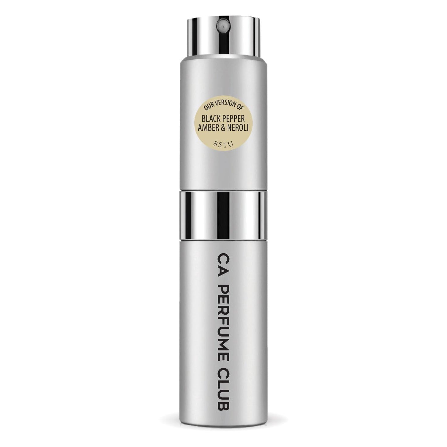 CA Perfume Impression of Black Pepper, Amber & Neroli for Women and Men Aromatic Spicy Scent Long Lasting Unisex Fragrance Eau De Parfum Travel Size Refillable Atomizer Spray 0.27 Fl Oz 8ml
