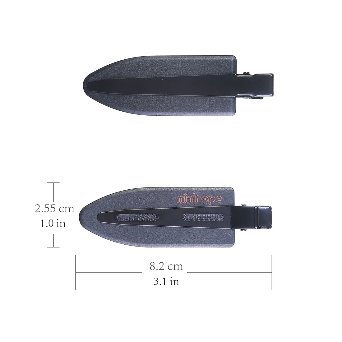 minihope No Crease styling Clips, Big size 3.1inch 8cm,Black,8-count.…