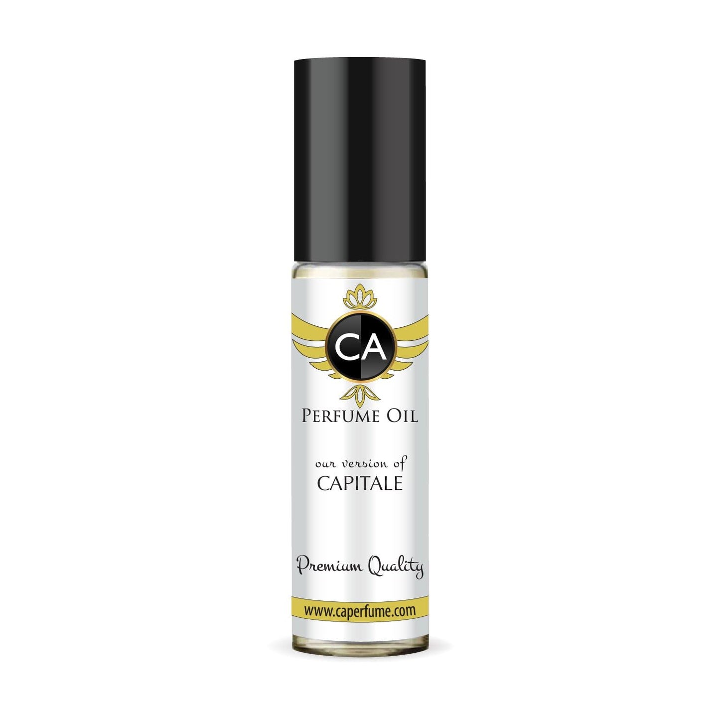 CA Perfume Impression of Capitale For Women & Men Replica Fragrance Body Oil Dupes Alcohol-Free Essential Aromatherapy Sample Travel Size Concentrated Long Lasting Attar Roll-On 0.3 Fl Oz/10ml