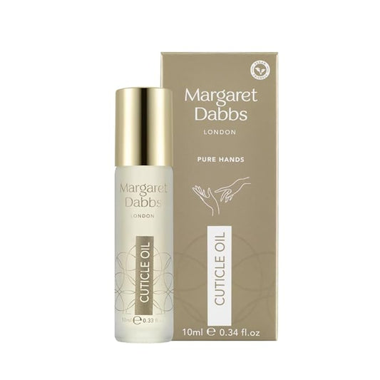 Margaret Dabbs London Pure Cuticle Oil Fast Absorbing Rollerball Oil to Restore Healthy Cuticles with Jojoba Oil and Borage Seed Oil 10ml