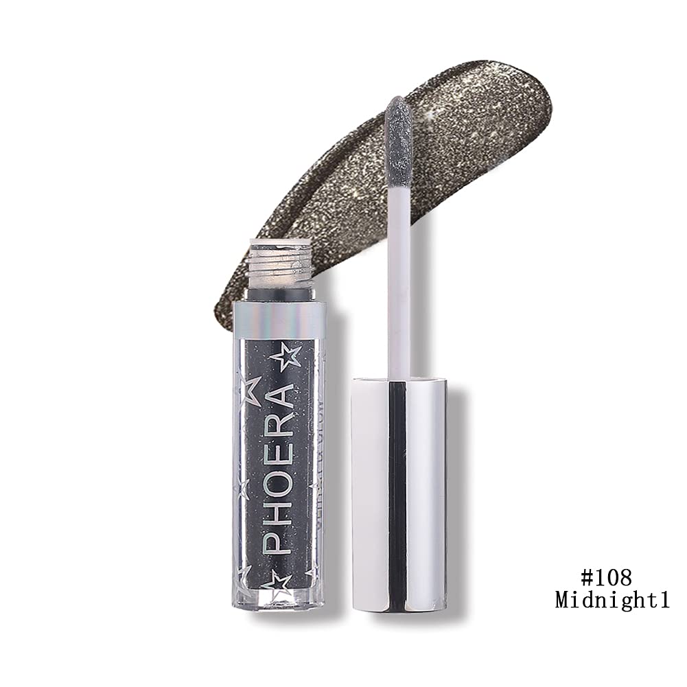 Glitter Eyeshadow，Makeup For Eyes Liquid Shimmer Sparkle Glow Light Colors Pencil Stick Shiny Long Lasting Waterproof Shining Eye Shadow Sets Metallic Pigments Metals Gloss Sparkling Pen Kit (A108)