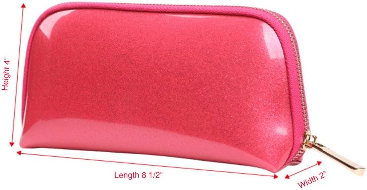 Shining Crown Muliti-Functional Portable Travel Makeup Tote Bag Cosmetic Pouch For Storage Toiletry Travel Accessories, Pink Color