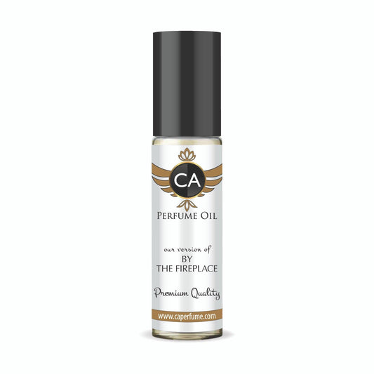 CA Perfume Impression of By The Fireplace Unisex Fragrance Oil Woody Scent Long Lasting Perfumes for Women & Men Travel Size TSA Ready Mini Parfum Body Oil Roll-on 0.33 Fl Oz 10ml