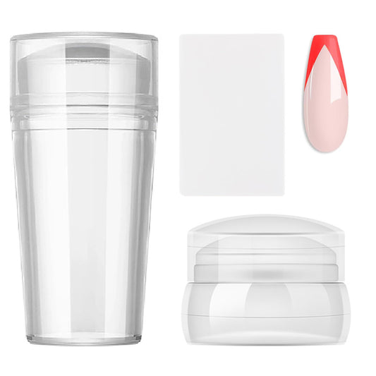 Nail Art Stamper Kit Your Perfect Choice for Effortless Nail Art Long & Short Jelly Stamper for Nails Ideal for Nail Salon or Home User Easy to Use