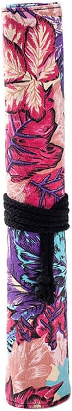 Funny live Paint Brush Holder Art Supplies, Artist Brush Holder & Art Supply Storage Organizer Roll-Up Case Bag, Protect Acrylic Oil Watercolor Paintbrushes (Maple Leaf-20 Slot Pockets)