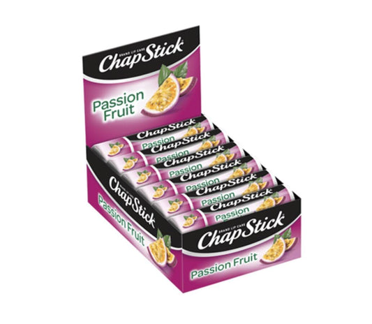 ChapStick Lip Moisturizer, Passionfruit, 12-Pack Limited Edition Bulk Lip Balm, Sweet & Aromatic, 0.15 Oz Ea