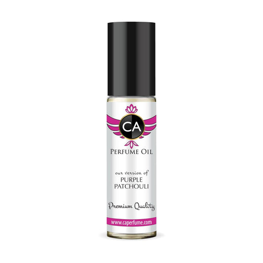 CA Perfume Impression of Purple Patchouli Unisex Fragrance Oil Floral Woody Musk Scent Long Lasting Perfumes for Women & Men Travel Size TSA Ready Mini Parfum Body Oil Roll-on 0.33 Fl Oz 10ml