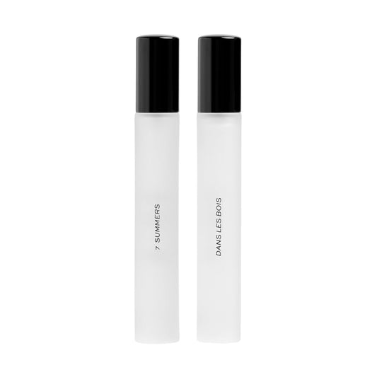 Dime Beauty Signature Fragrance Duo Set ($50 Value) - Includes 7 Summers (10 ml) and Dans Les Bois (10 ml) - Travel Size Perfume Sprays