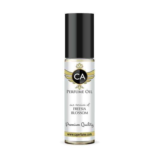 CA Perfume Originals Freesia Blossom Unisex Fragrance Oil Floral Scent Long Lasting Perfumes for Women & Men Travel Size TSA Ready Mini Parfum Body Oil Roll-on 0.33 Fl Oz 10ml