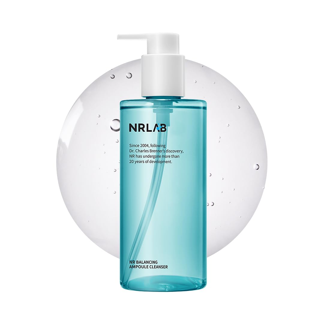 Korean Face Wash [10.14oz] - Ampoule Cleanser - NR Balancing Gentle Face Cleanser - Korean Glass Skin - Balances pH - Moisturizes & Hydrates - Anti-Aging - For All Skin Types - 6 Month Supply