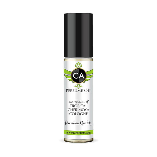 CA Perfume Impression of Tropical Cherimoya Cologne Unisex Fragrance Oil Floral Fruity Scent Long Lasting Perfumes for Women & Men Travel Size TSA Ready Mini Parfum Body Oil Roll-on 0.33 Fl Oz 10ml