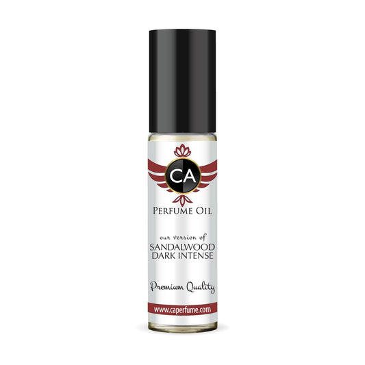 CA Perfume Impression of Sandalwood Dark Intense for Women Fragrance Oil Amber Woody Scent Long Lasting Perfumes for Women Travel Size TSA Ready Mini Parfum Body Oil Roll-on 0.33 Fl Oz 10ml