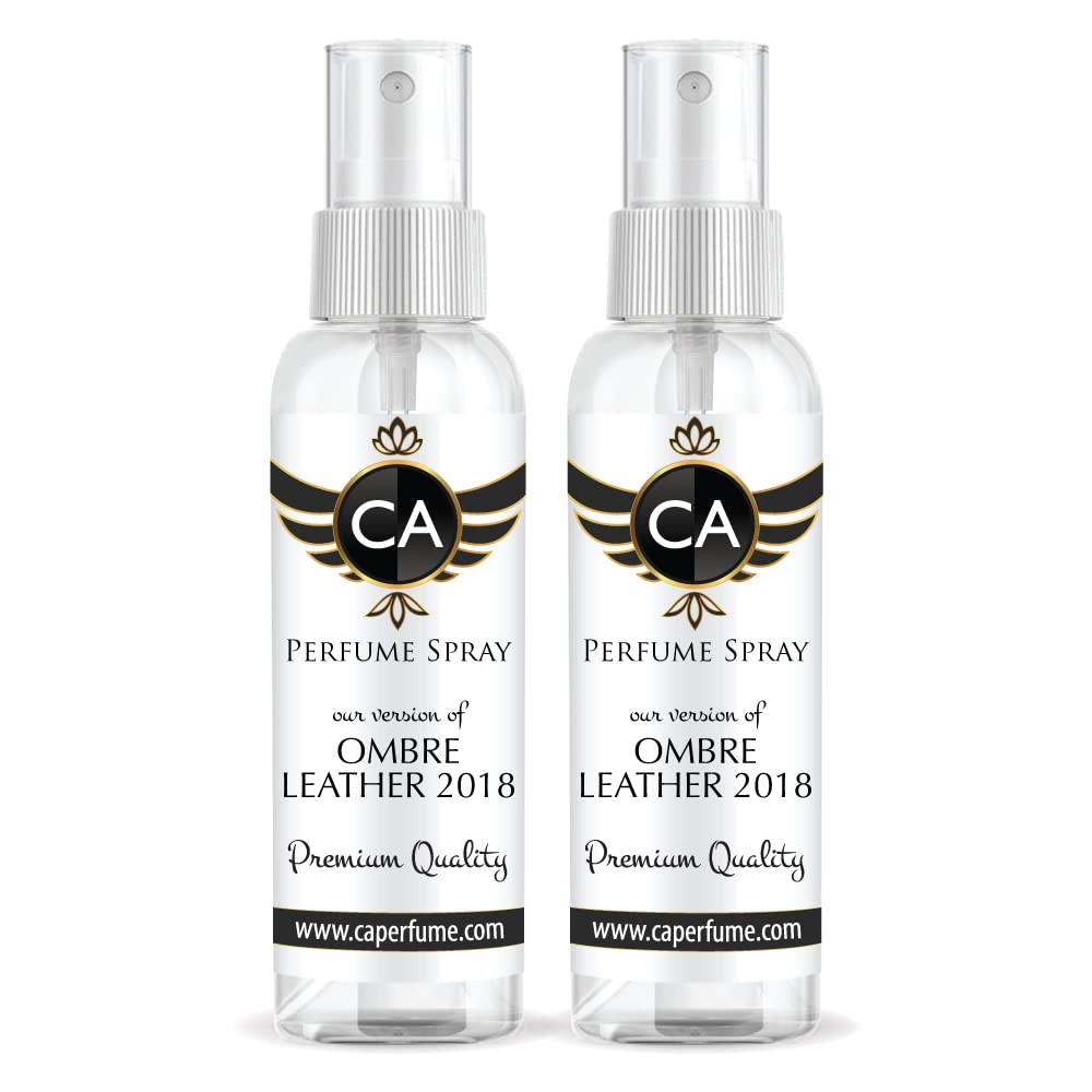 CA Perfume Club Impression of Ombre Leather 2018 For Women & Men Fragrance Eau de Parfum Spray Refillable Bottle 2 Fl Oz-X2
