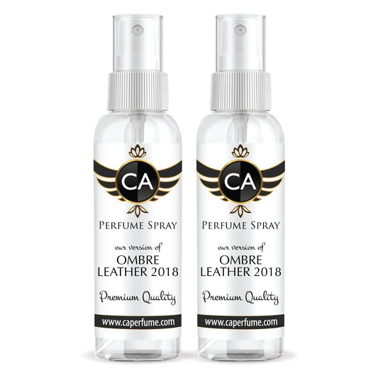 CA Perfume Club Impression of Ombre Leather 2018 For Women & Men Fragrance Eau de Parfum Spray Refillable Bottle 2 Fl Oz-X2