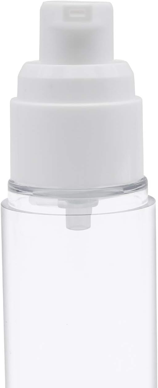 TRENDBOX 120ml / 4oz Airless Vaccum Pump Travel Bottles for Lotions, Cream - 12 Pack