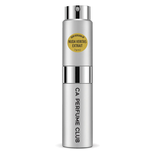 CA Perfume Impression of Nuda Veritas Extrait for Women and Men Floral Scent Long Lasting Unisex Fragrance Eau De Parfum Travel Size Refillable Atomizer Spray 0.27 Fl Oz 8ml